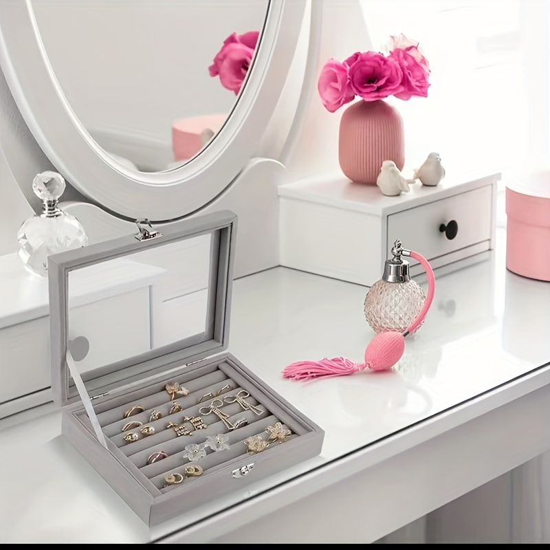 Jewelry Organizer Box for Rings and Earrings